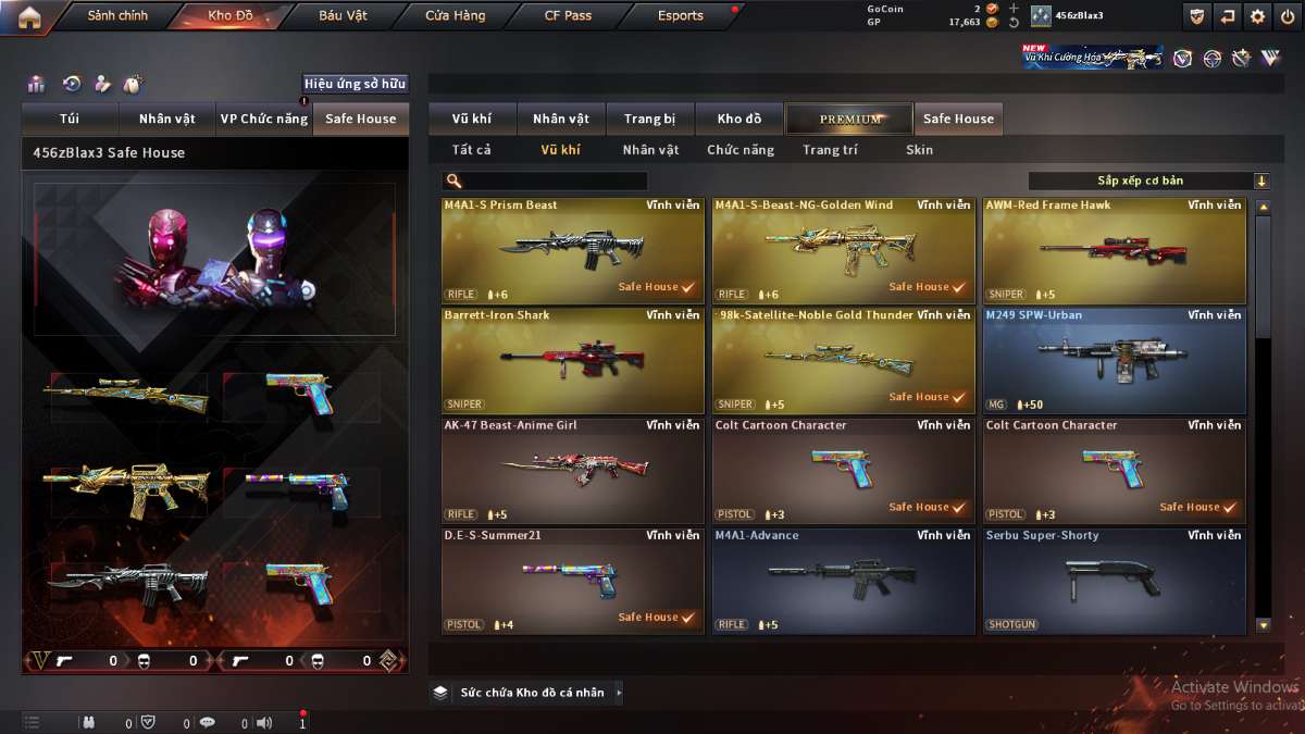 shop acc cf uy tin gia re